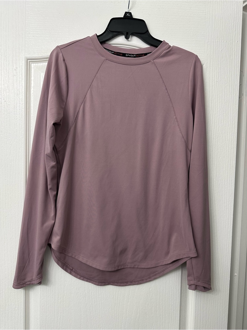 Everyday Crew Neck Long-Sleeve Top - Mauve Pink
